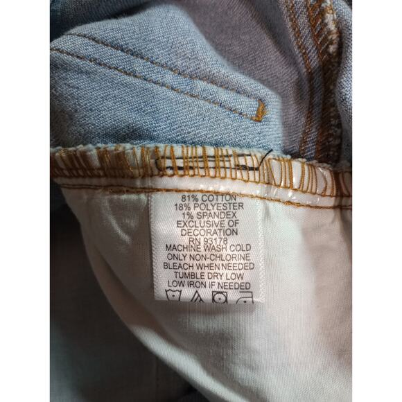 Mod X Jeans Ladies 6 Sequin Skinny Light Wash - Picture 6 of 7